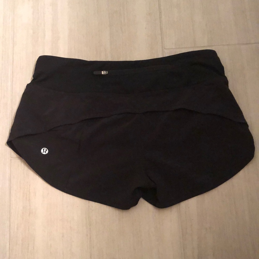 Lululemon 2.5” black shorts size 4